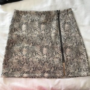 Promesa Snakeskin Skirt